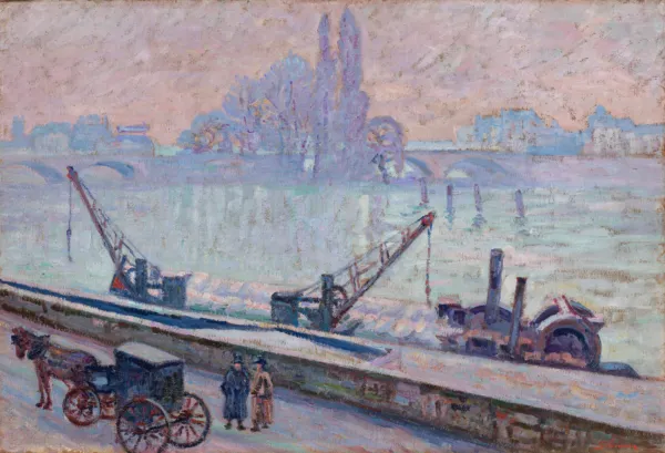 Armand Guillaumin, "Vintermorgen i Rouen ca", 1904. Inv. nr. 194 WH. Fotograf Anders Sune Berg