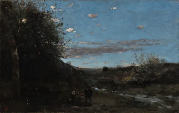 Camille Corot, "Hamlet og graveren", (1870-75). Inv. nr. 293 WH. Fotograf Anders Sune Berg