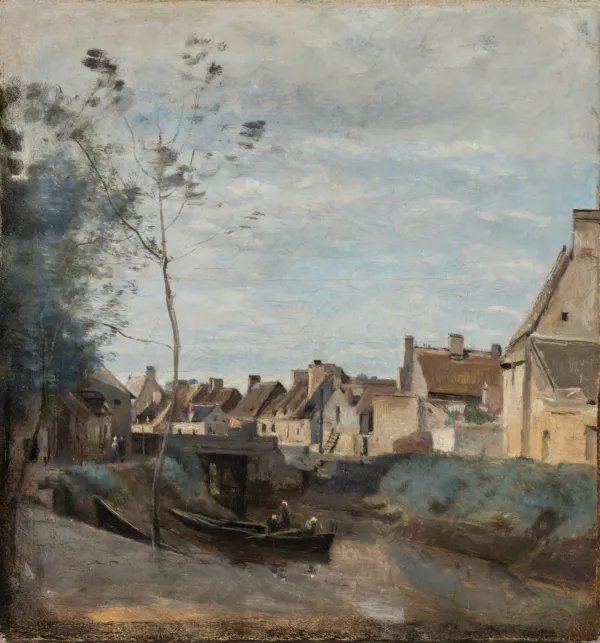 Camille Corot,"Isigny, Nordfrankrig", (ca. 1855). Inv. nr. 235 WH. Fotograf Anders Sune Berg