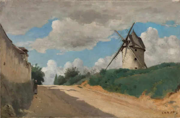 Camille Corot, "Møllen", (ca. 1835-40). Inv. nr. 286 WH. Fotograf Anders Sune Berg