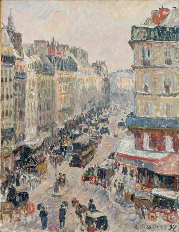 Camille Pissarro, "Rue Saint-Lazare, Paris", 1897. Inv. nr. 300 WH. Fotograf Anders Sune Berg