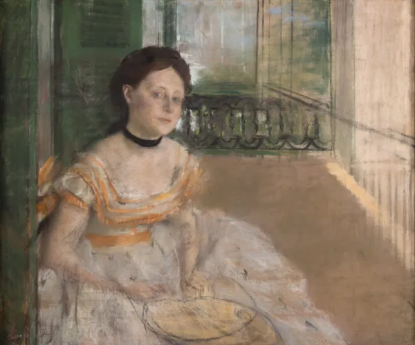 Edgar Degas, "Kvinde siddende på en balkon, (New Orleans)", (1872-73). Inv. nr. 288 WH. Fotograf Anders Sune Berg