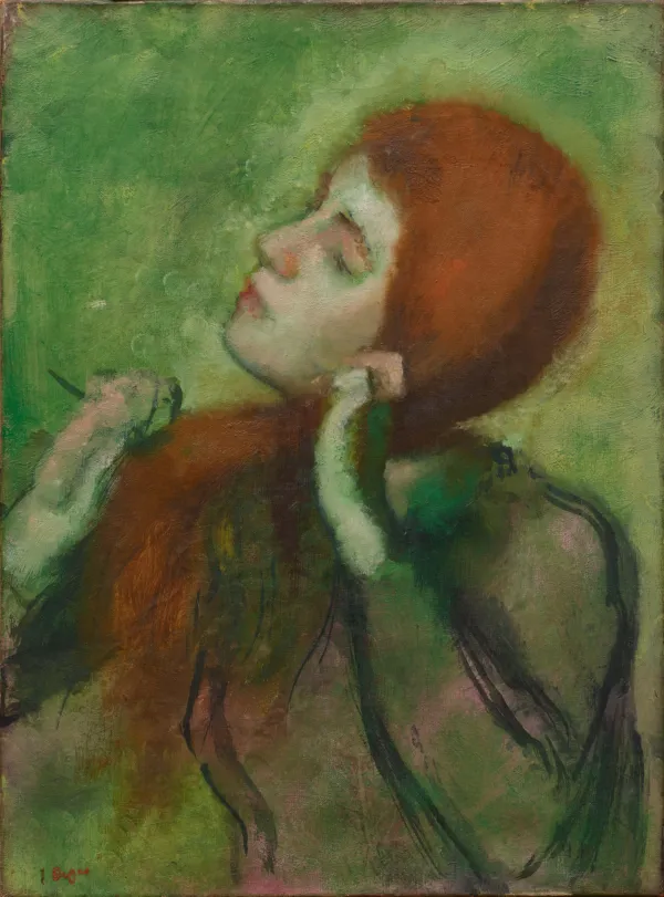 Edgar Degas, "Pige, der sætter sit hår", 1894. Inv. nr. 290 WH. Fotograf Anders Sune Berg