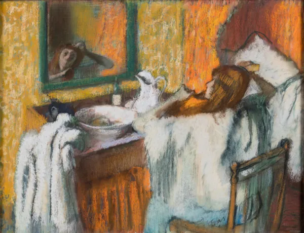 Edgar Degas, "Ved toilettet. Kvinde, der reder sit hår", (ca. 1895-1900). Inv. nr. 218 WH. Fotograf Anders Sune Berg