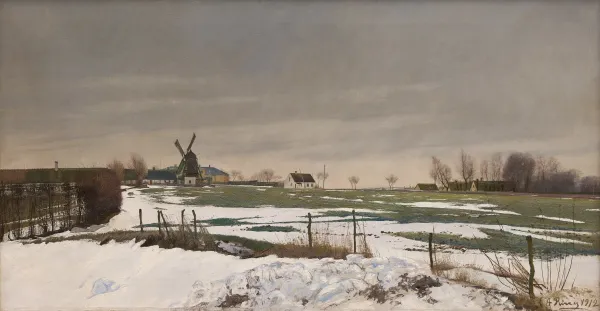 L. A. Ring, "Vinterlandskab. Baldersbrønde", 1912. Inv. nr. 455. Fotograf Anders Sune Berg